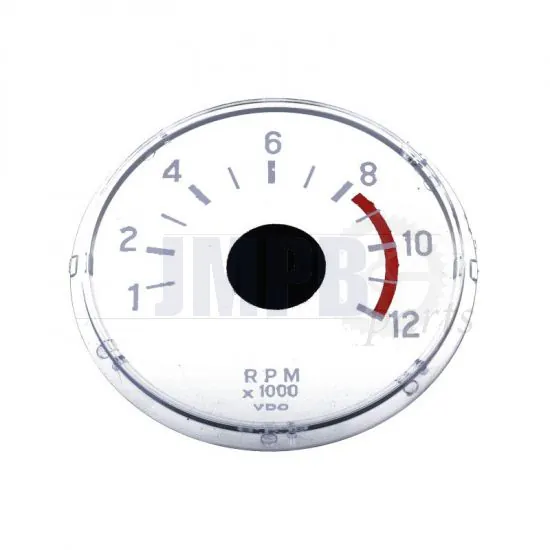 Glas for VDO Tachometer Red Strepe Kreidler/Zundapp