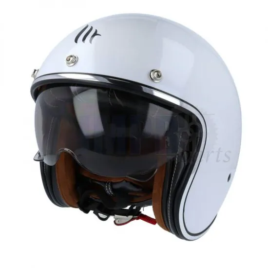 Helmet Jet Le Mans II SV MT White Medium