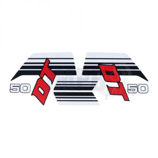 Stickerset Yamaha DT50 Red/Black/White 1981