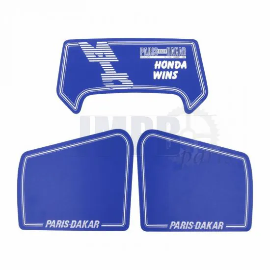 Stickerset Honda MT5 Dakar Honda Wins Blue 3-Parts