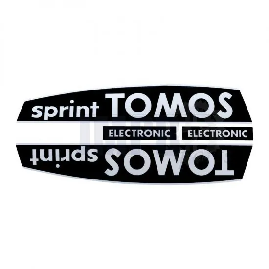 Stickerset Tomos Sprint Electronic Black/White