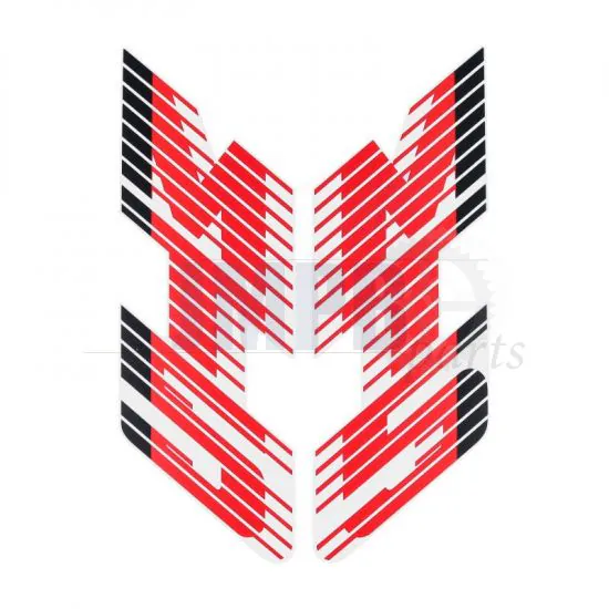 Stickerset Tank Honda MT5 88/89 Red/White