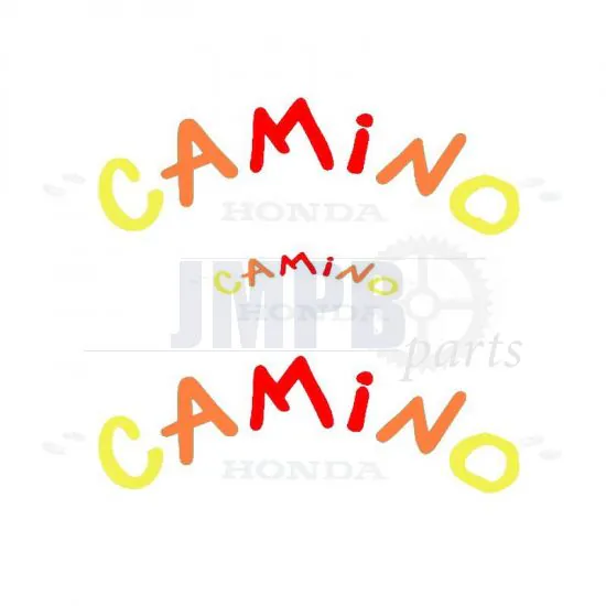 Stickerset Honda Camino Funny Multi - Green / Purple Tank 