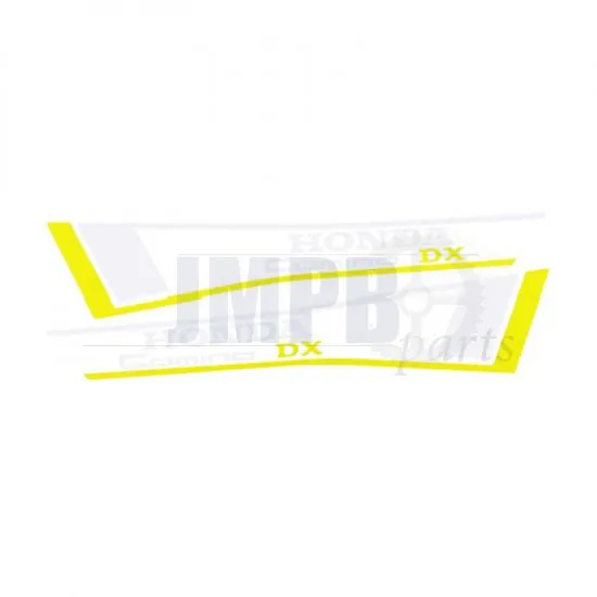 Stickerset Tank Honda Camino DX Yellow/White