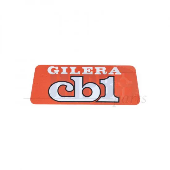 Sticker Logo Gilera CB1 Orange/White