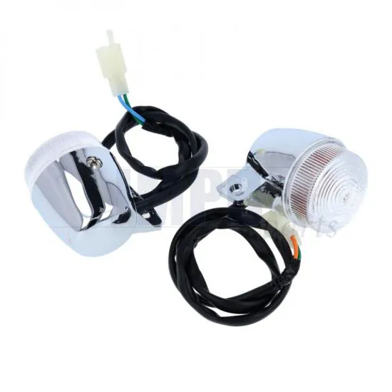 Flasher set Retro Chrome