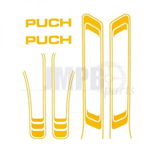 Stickerset Puch Maxi Lines Yellow A-Quality