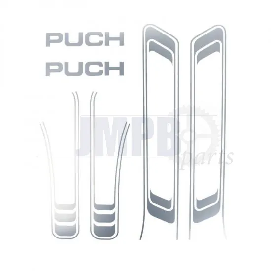 Stickerset Puch Maxi Lines Chrome A-Quality