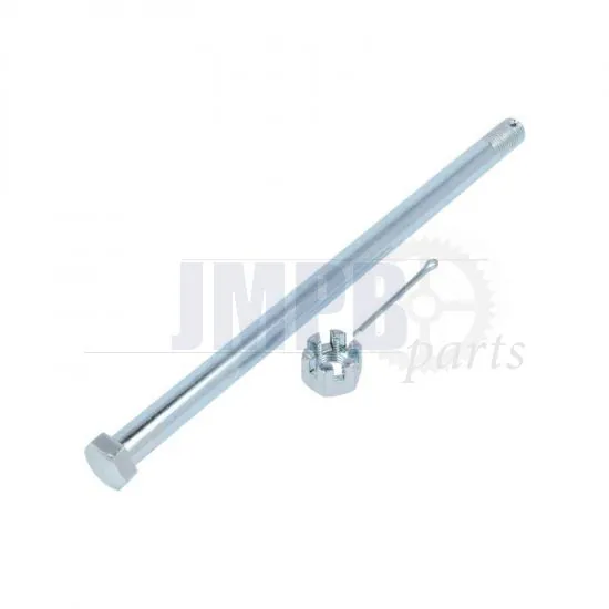 Front wheel axle Yamaha DT50/80MX Complete