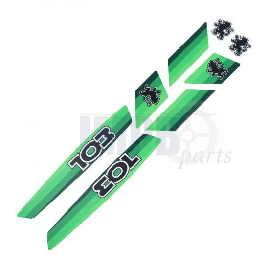 Stickerset Peugeot 103 Green