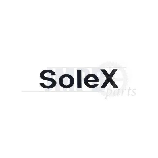 Sticker Solex Black Straight 62X15MM