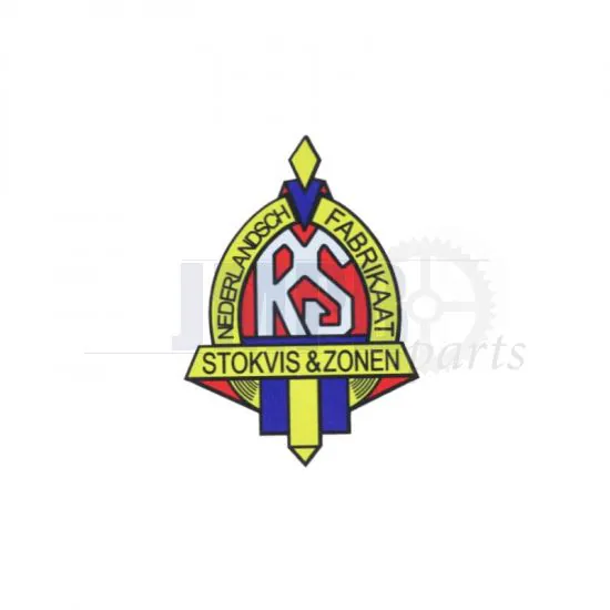 Sticker Steering head "Stokvis en Zonen" 44X60MM
