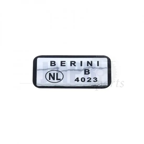Approval Stickers Berini Chrome