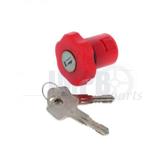 Oil Tank Cap with Lock Red Honda MT/MB