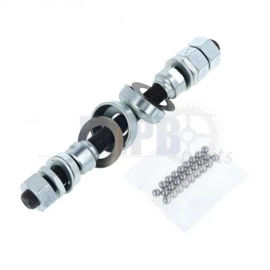 Front Wheel Axle Puch Maxi as Original with Bearings A-Quality