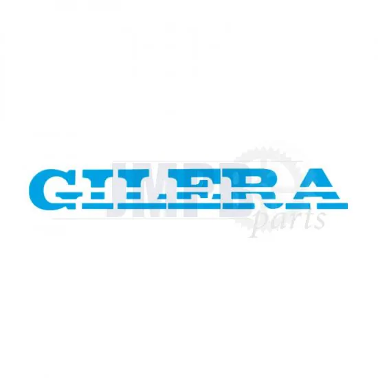 Sticker Gilera Turbo Cut Text Light Blue 230X30MM