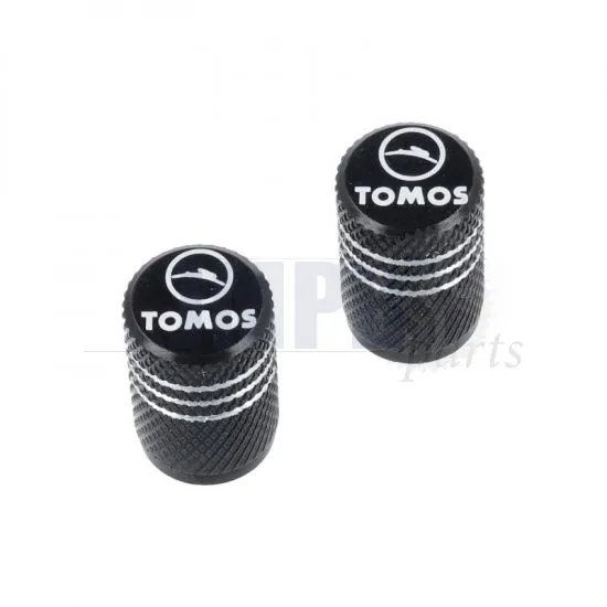 Air Valve Caps Tomos Black