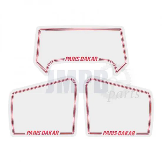 Stickerset Honda MT50 Paris Dakar White / Red 3-Parts