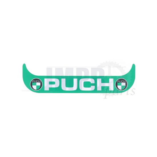 Sticker License Plate Holder Small Puch Logo Green