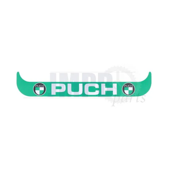 Sticker License Plate Holder Wide Puch Logo Green