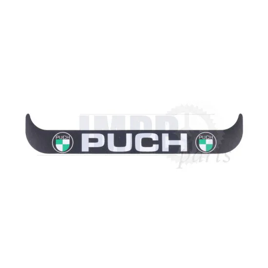 Sticker License Plate Holder Wide Puch Logo Black