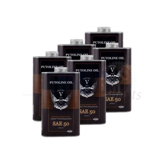 Putoline Genuine V-Twin SAE 50 - 6 x 1L