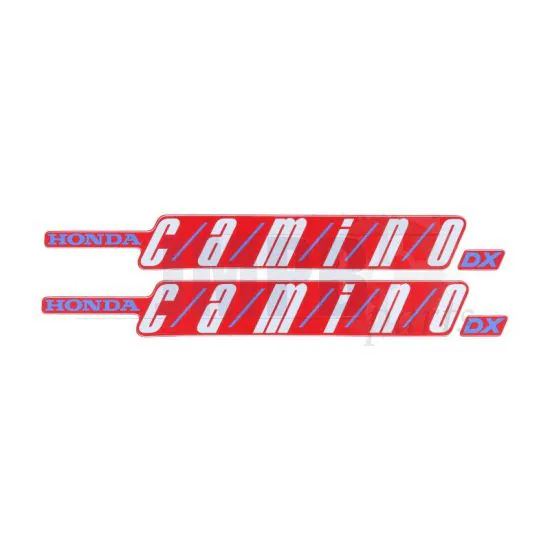 Stickerset Tank Honda Camino DX Red/Blue