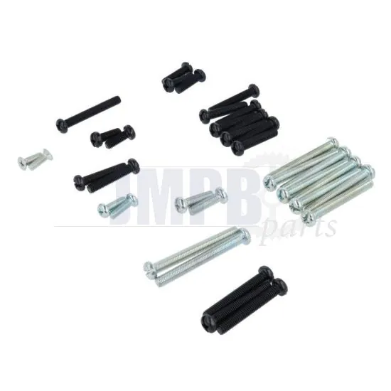 Engine bolt set Yamaha DT50MX Cross head / Slotted