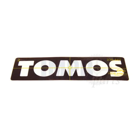 Sticker Tomos White/Black Original
