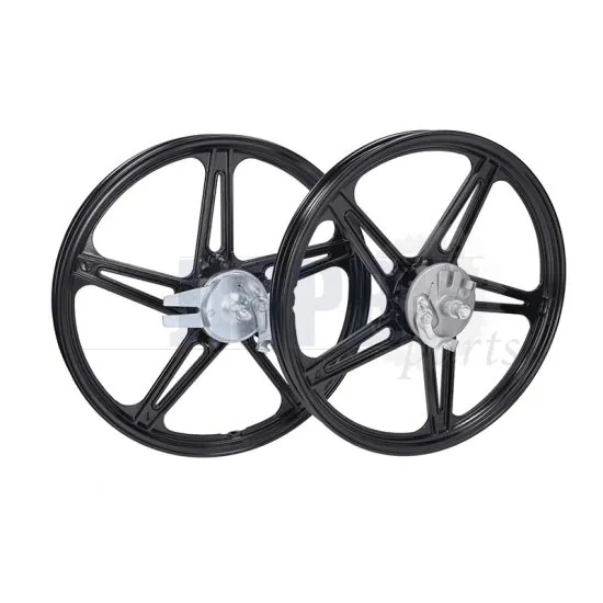 17 Inch Rim Set Fast Arrow Black Peugeot 103