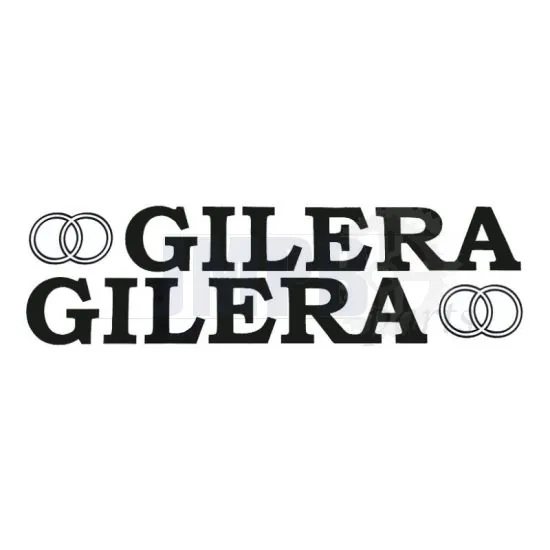 Stickerset Gilera + Logo Big Black