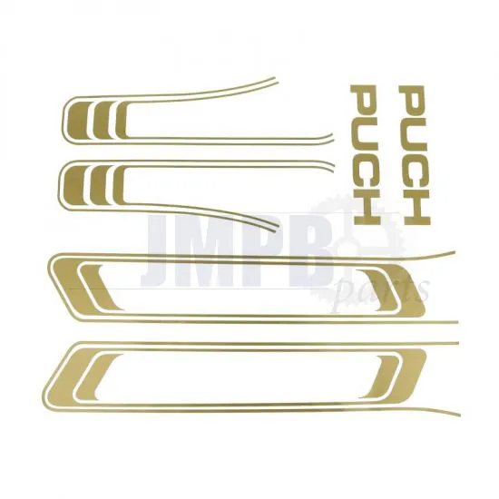 Stickerset Puch Maxi Lines Gold