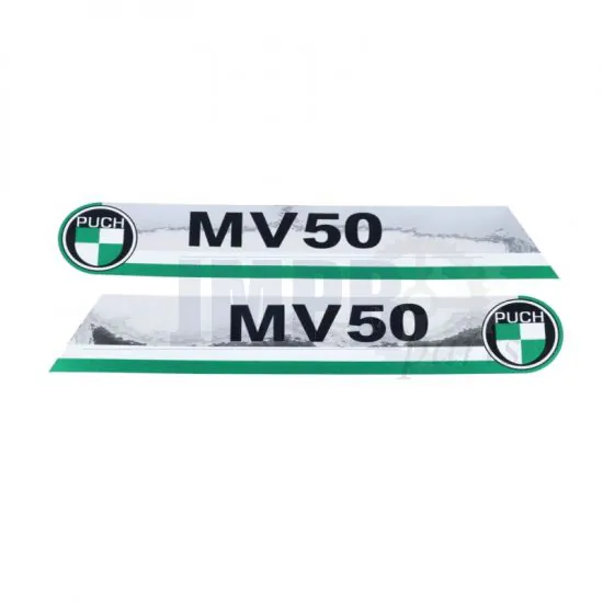 Tank transfer set Puch MV50 Chrome