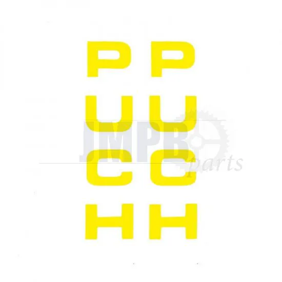 Stickerset Front Fork Puch Yellow