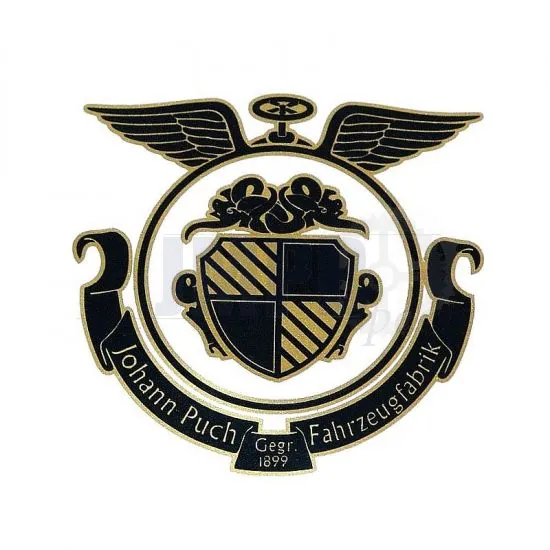 Sticker Johann Puch Fahrzeugfabrik Black 90X90MM