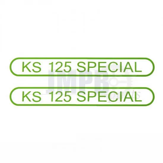 Stickerset Tank Zundapp KS125 Special Green