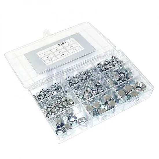 Assortment set Locknuts Din 985 - 214 Pieces