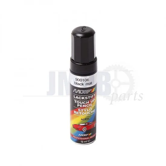 Motip touch up paint Matt Black - 12ML