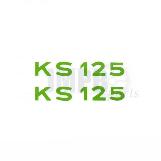 Stickerset Text Zundapp KS125 Green