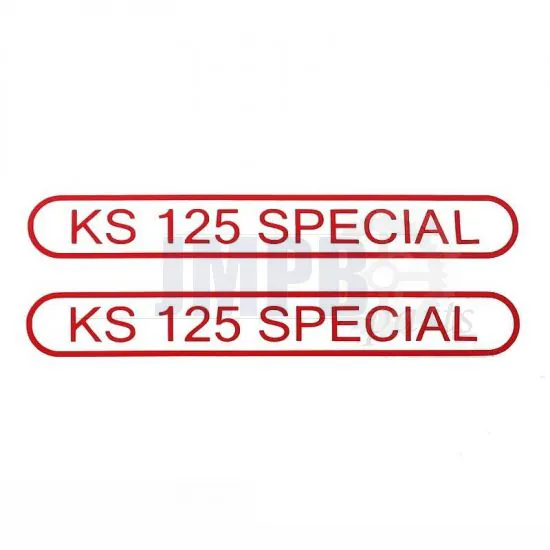 Stickerset Tank Zundapp KS125 Special Red