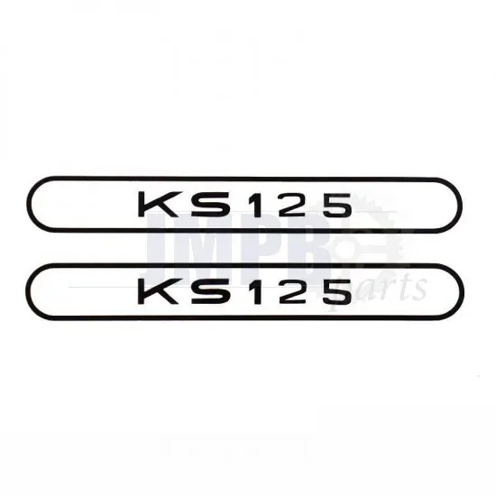 Stickerset Tank Zundapp KS125 Black