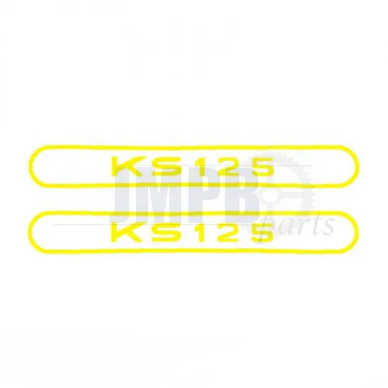 Stickerset Tank Zundapp KS125 Yellow