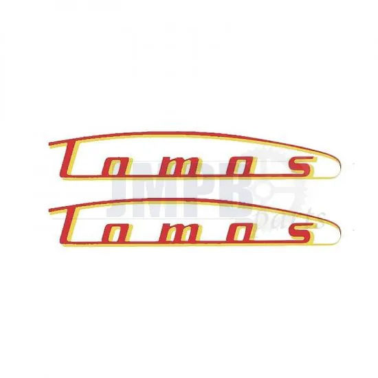 Stickerset Tank Tomos 2/3G Yellow/Red