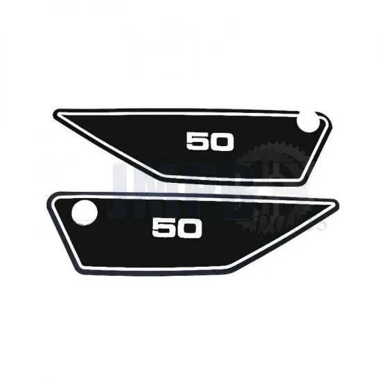 Side panel Stickerset Yamaha FS1 1J5 Black/White