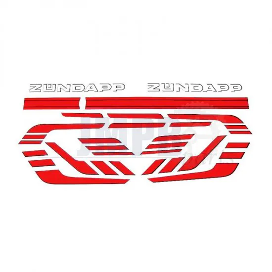 Stickerset Zundapp 529/530 - Red 