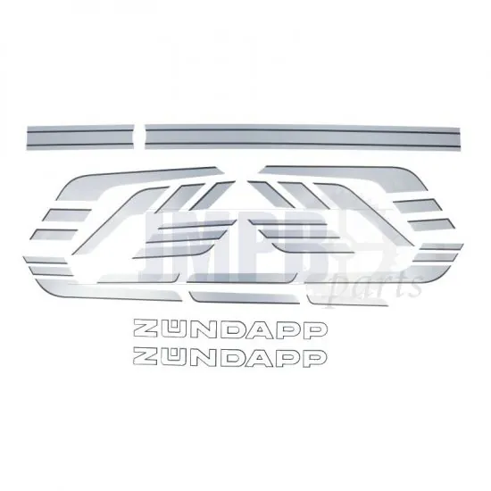 Stickerset Zundapp 529/530 - Silver/Grey