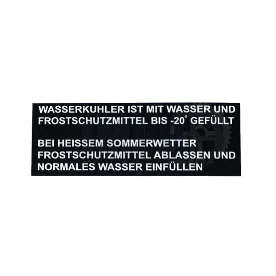 Sticker Radiator Zundapp