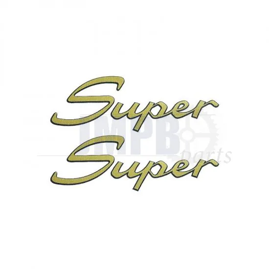 Stickerset Kreidler Super Gold 100X40MM