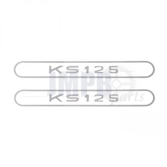 Sticker set Tank Zundapp KS125 Grey
