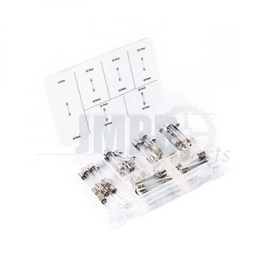 Assortment set Glass fuses - 60 Pieces